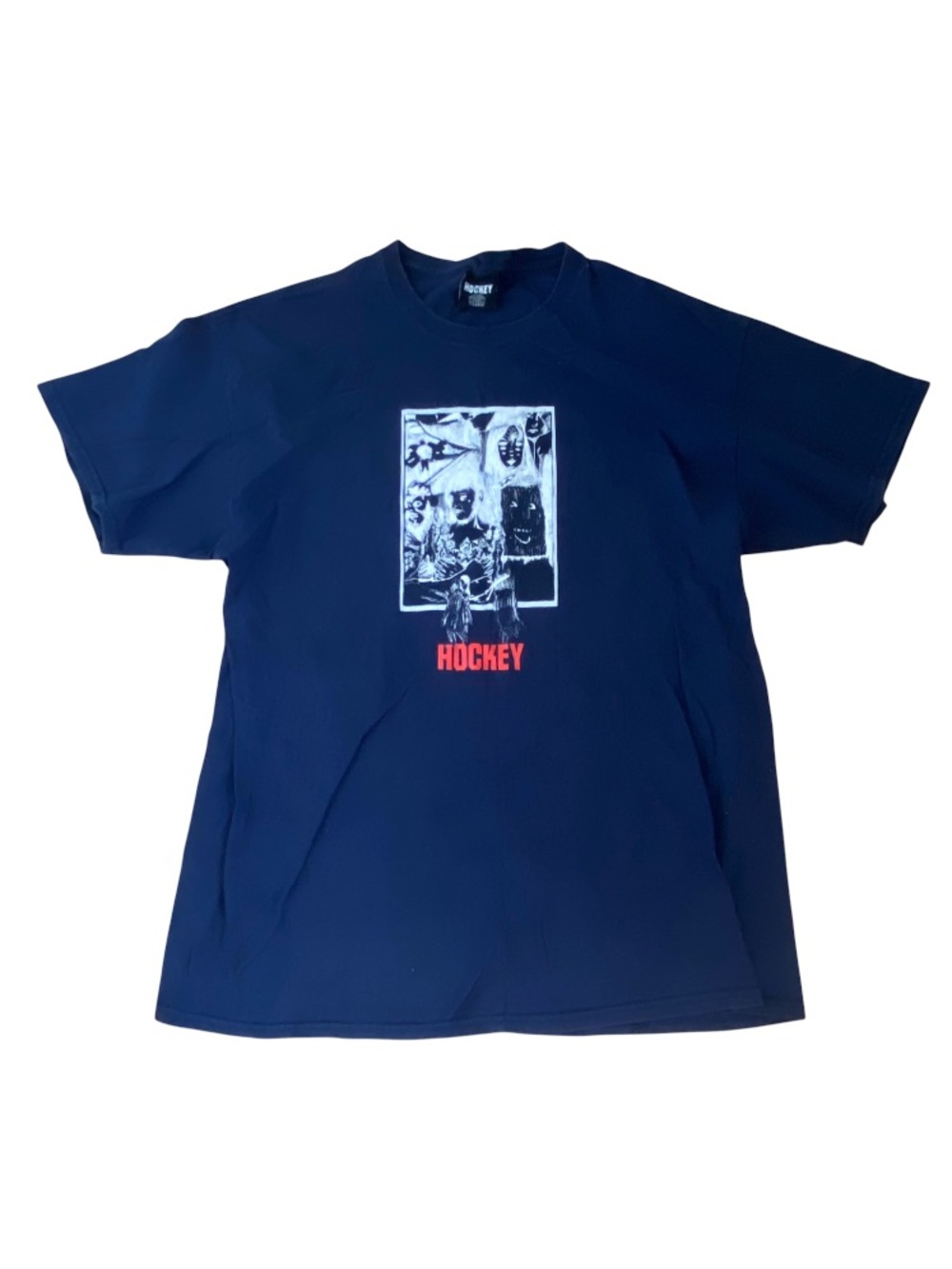 HOCKEY Skateboards Rosie Tee Navy Blue T-Shirt Size XL